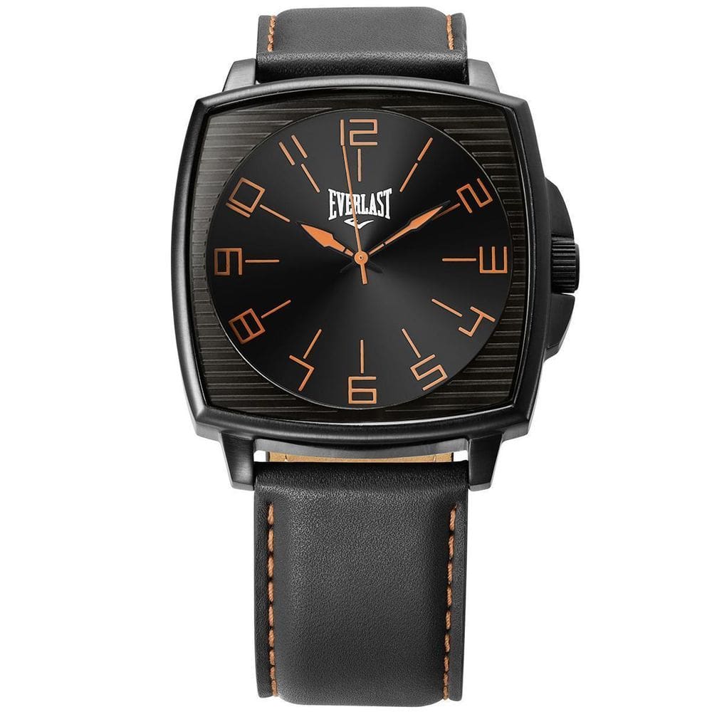 Relógio Masculino Everlast Preto À Prova D`Água 100 M E209