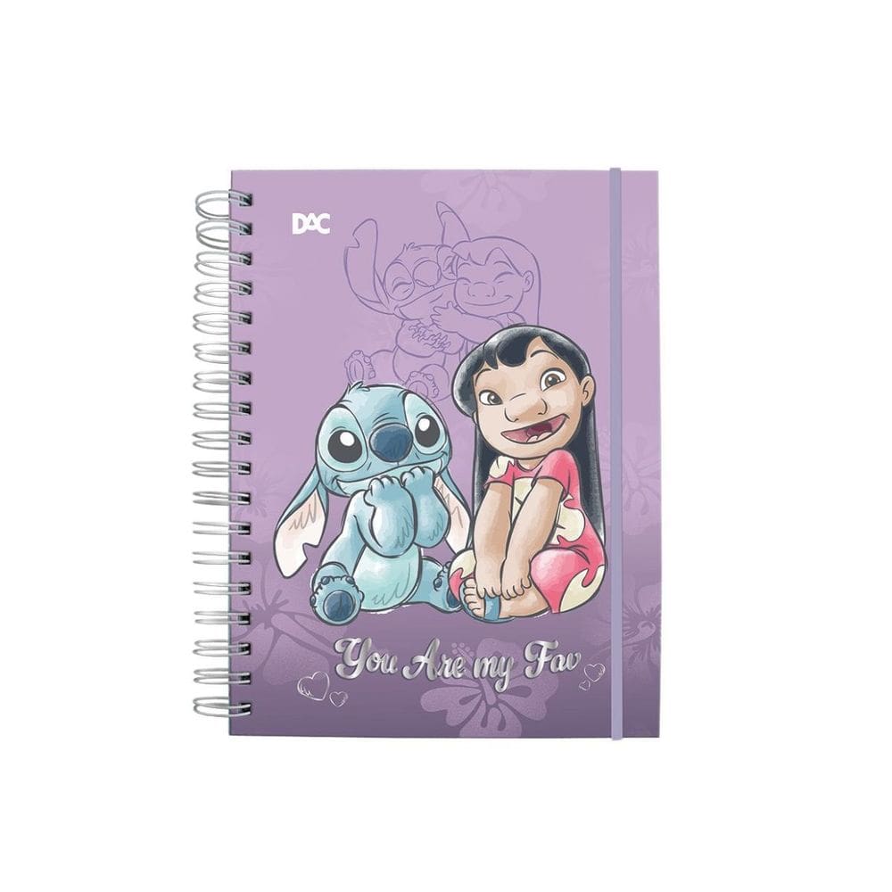 Caderno Universitario Smart 80 Folhas Colegial Stitch Dac