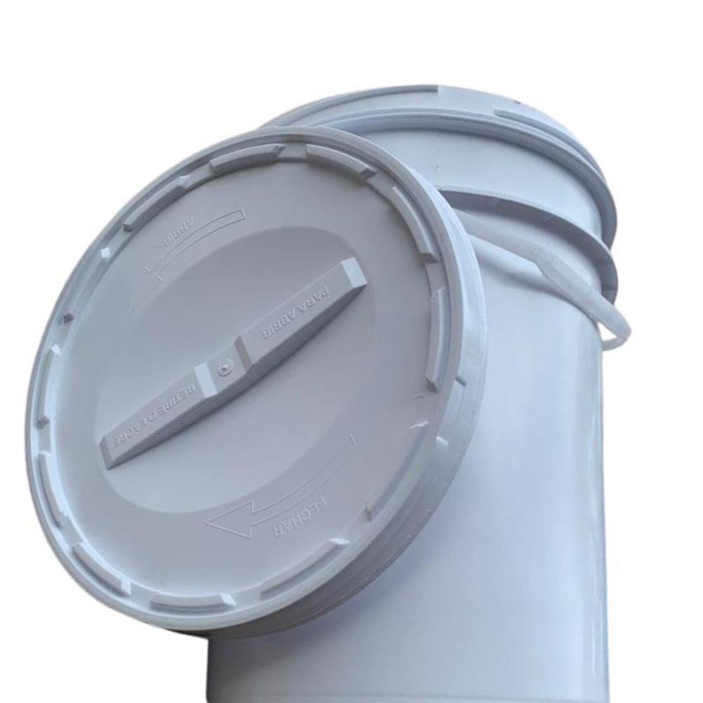 Balde Para Pinceis 20L Tampa De Rosquear - Kit 18 Pçs