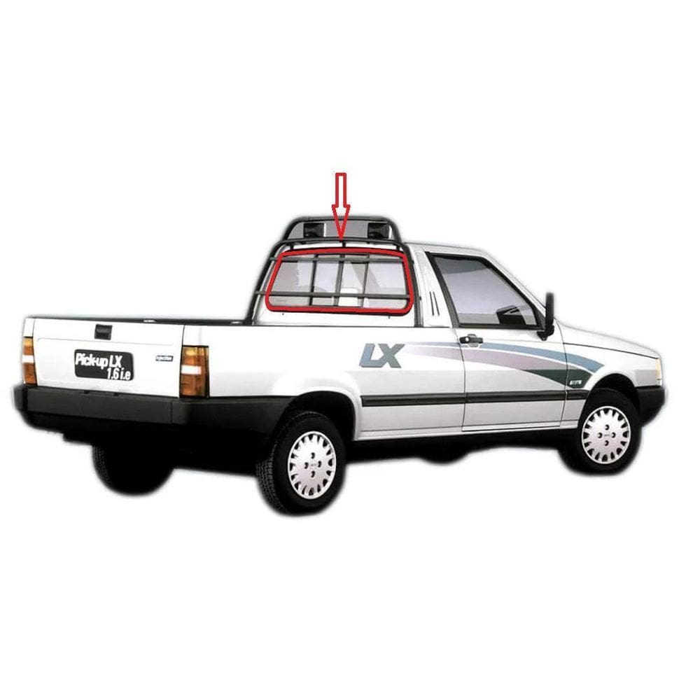 Borracha Vidro Traseiro Vigia Corredico Fiorino Pickup 85/..