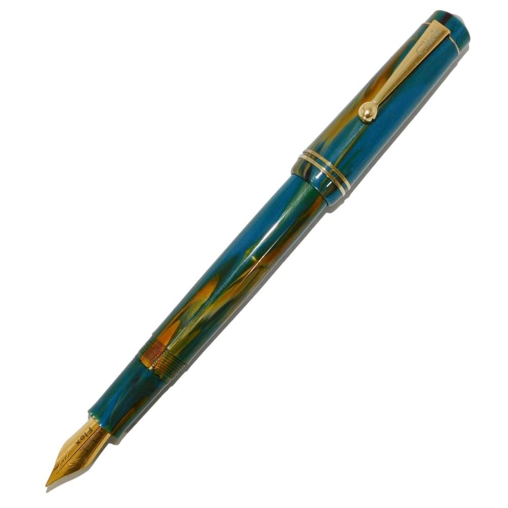 Caneta Tinteiro Click Aristocrat Marble Flex Azul Esverdeado