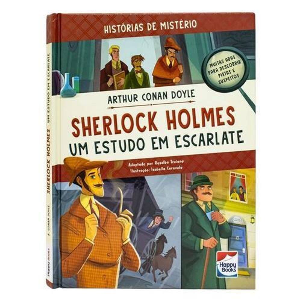 Livro Hist. De Mistério Sherlock Holmes - Um Estudo Em Escar