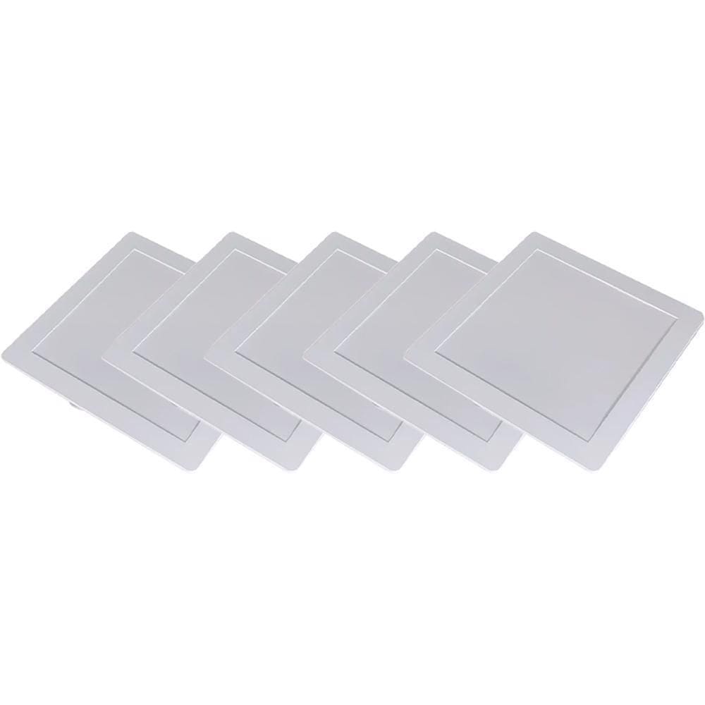 Kit 5 Luminária Plafon Led Quadrado Embutir 18W 3000K - Noll