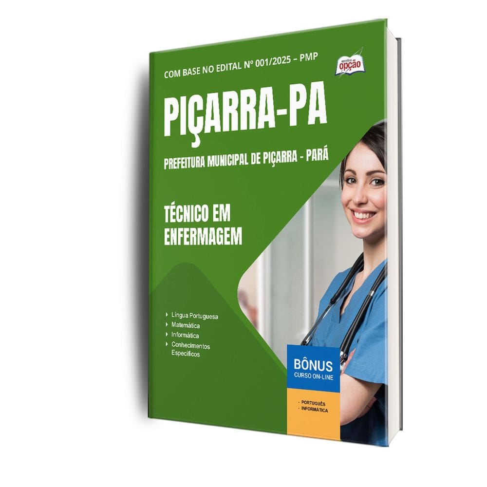 Apostila Concurso Piçarra Pa 2025 - Técnico Em Enfermagem