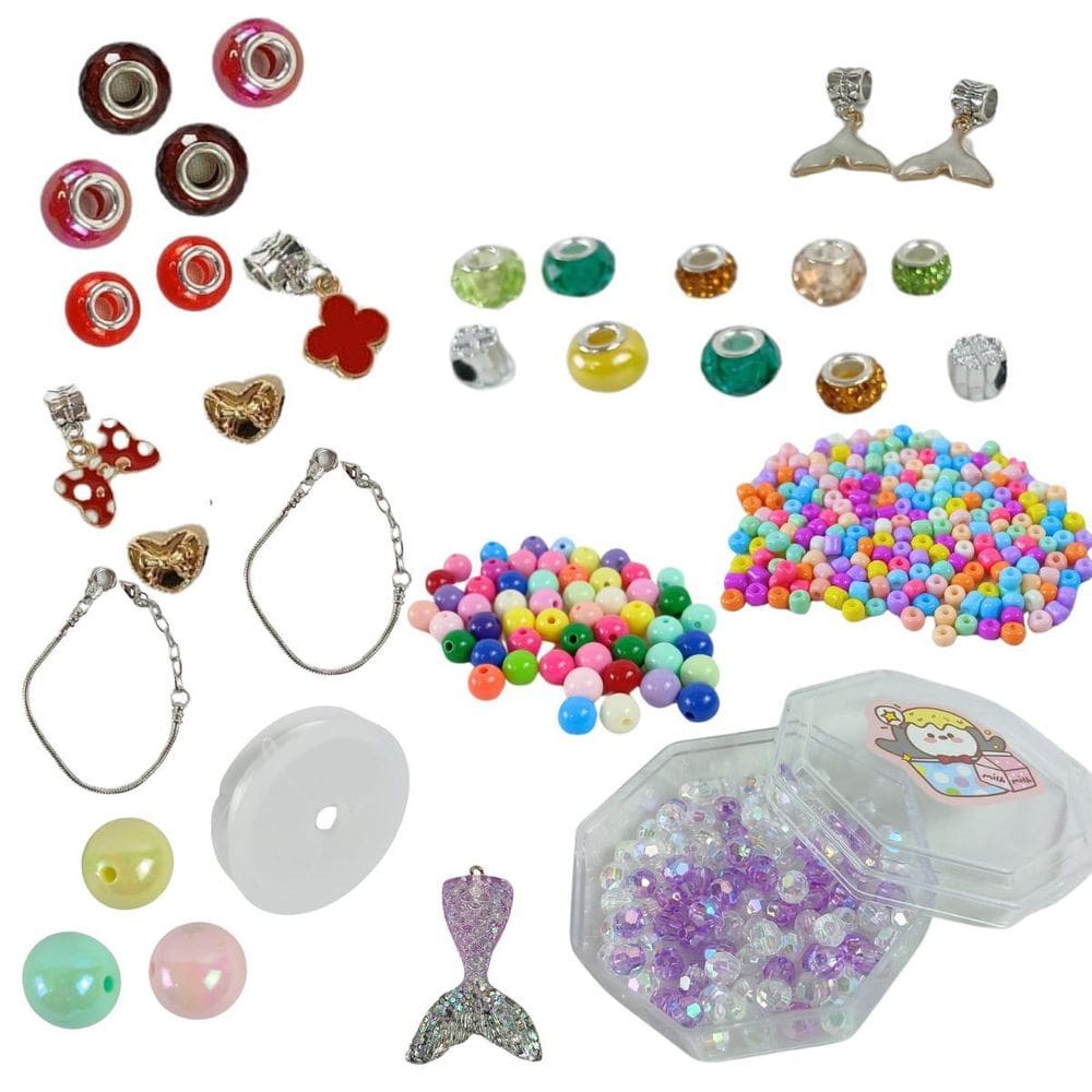 Kit De Miçangas Pulseira Bijuteria Infantil - Castela
