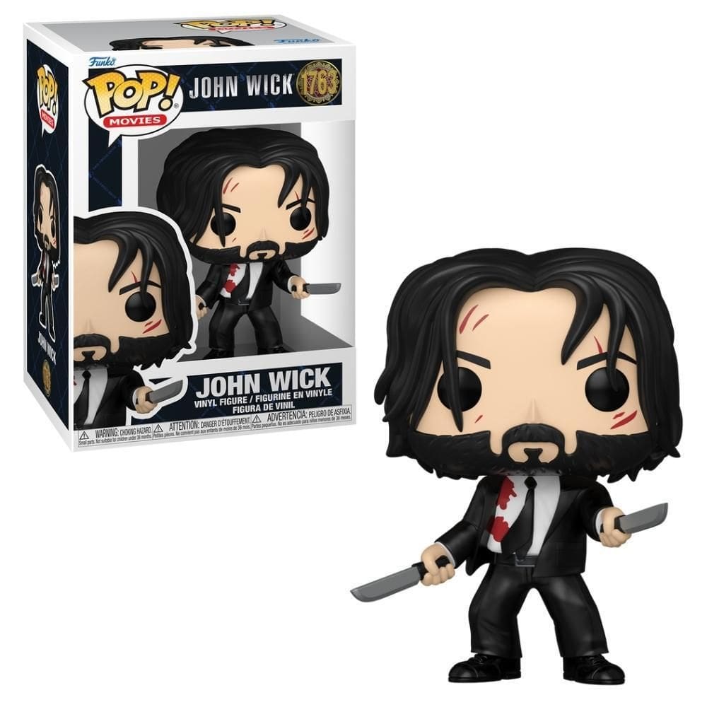 Boneco Funko Pop John Wick - John Wick Com Duas Facas