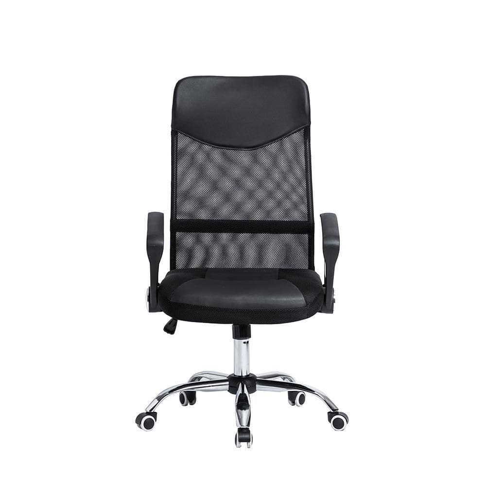 Cadeira Giratoria Office Executive Em Malha Preta