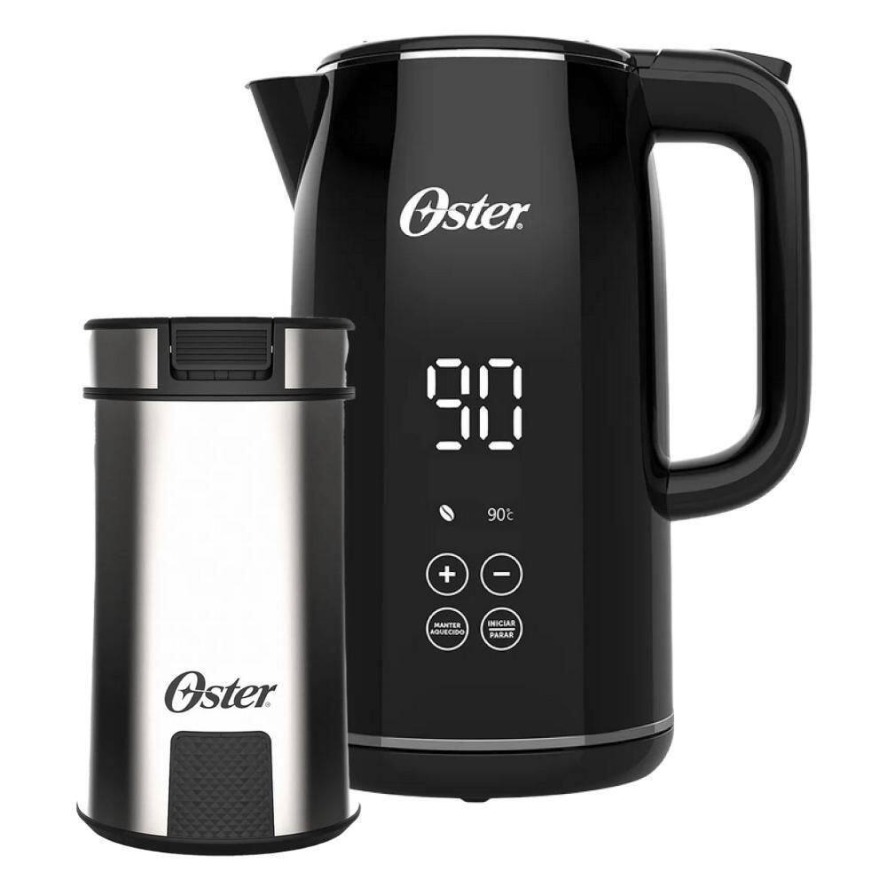 Kit Chaleira Digital 1,7LE Moedor De Café Inox Oster 220V