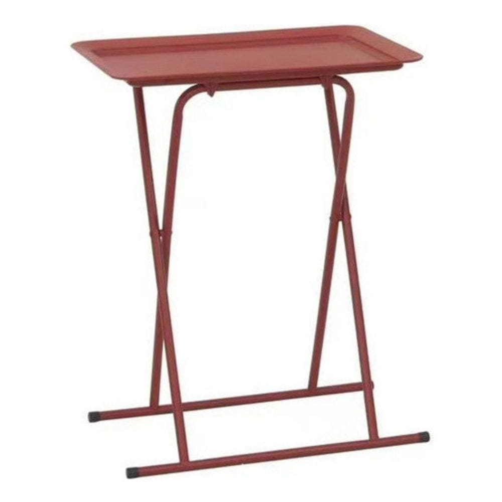 Mesa Bandeja Dobravel Vermelho Pratico E Compacto