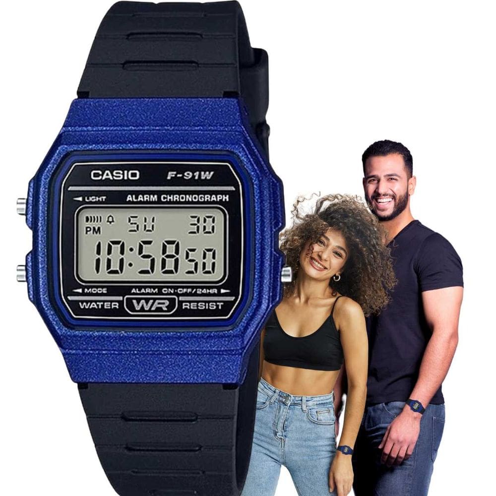 Relogio De Pulso Casio Vintage F-91W Digital Unissex Retro Masculino Feminino Esportivo