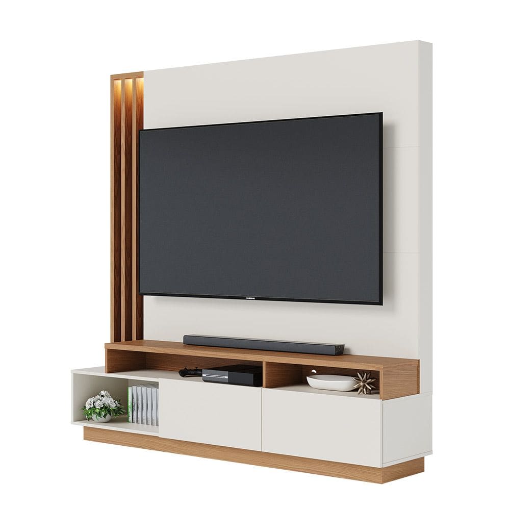Estante de TV 65 Polegadas 180cm com Led Radaelli C04 - D`Rossi
