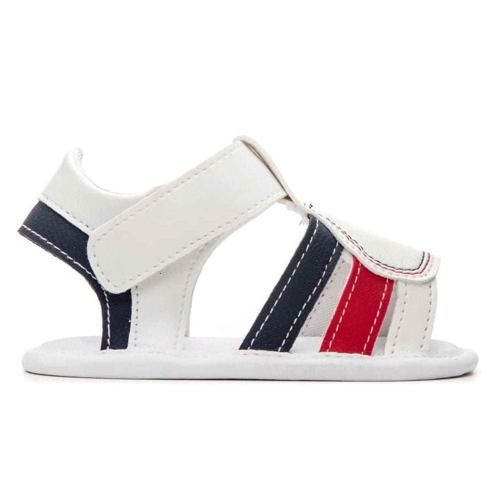 Sandália Bebe Baby Menino Conforto Primeiros Passos Branco