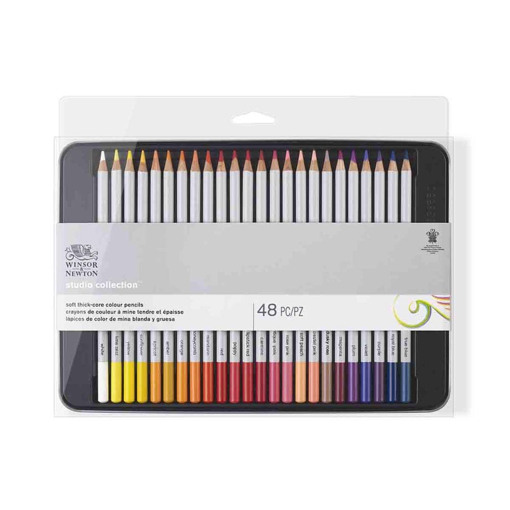 Lápis de Cor Studio Collection Winsor & Newton 48 Cores
