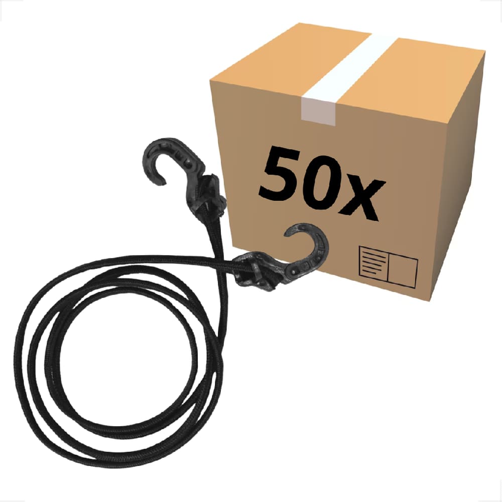 50 Unidades Elástico Fimose Bagageiro Extensor Gancho 2 metros Kit Resistente bike Moto Ponta PVC
