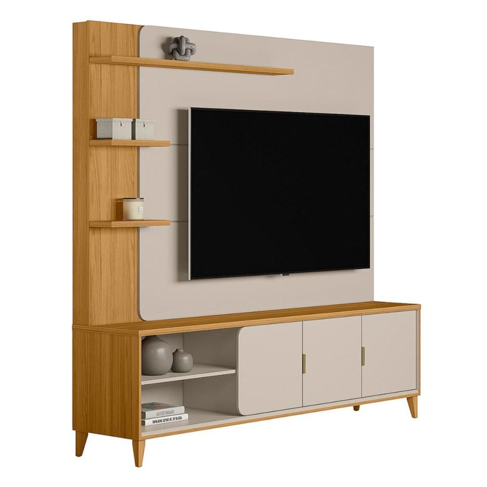 Home Estante Rack Napoli Para TV até 70 Polegadas