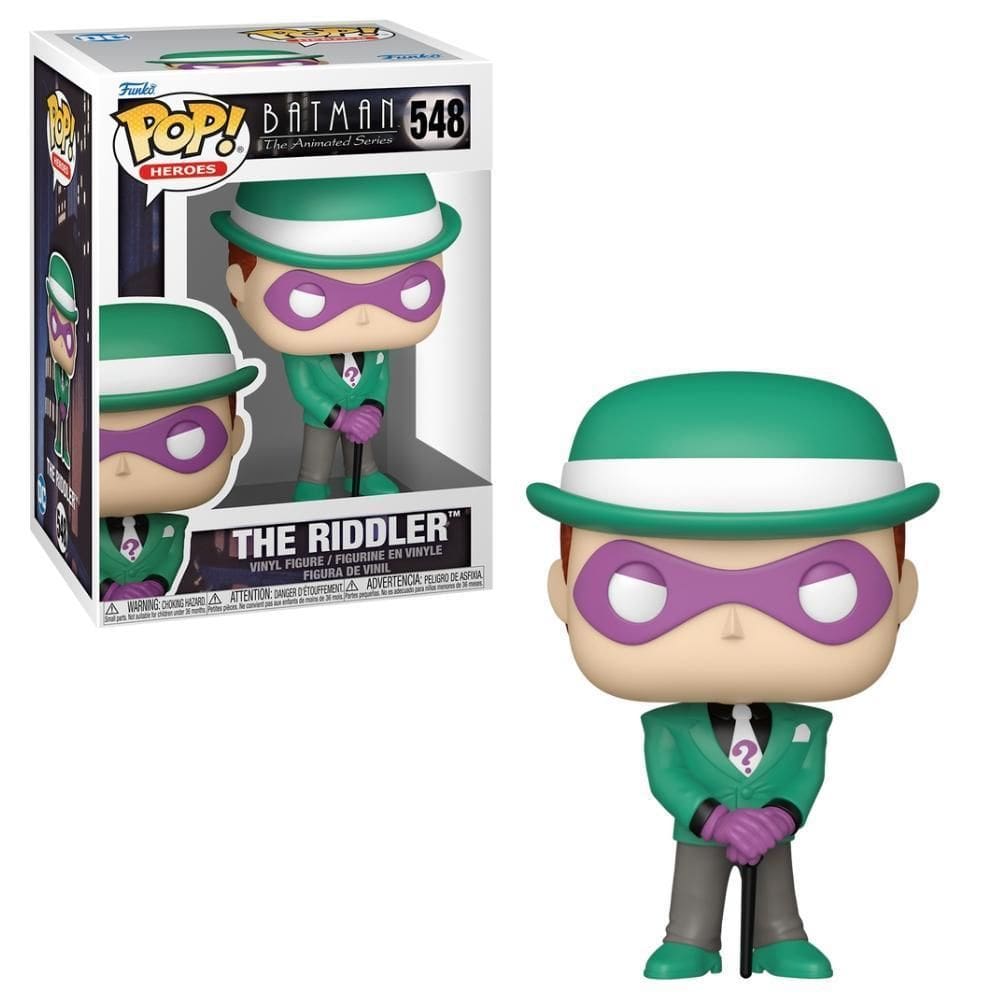 Boneco Funko Pop Dc Comics Batman A Série Animada Charada
