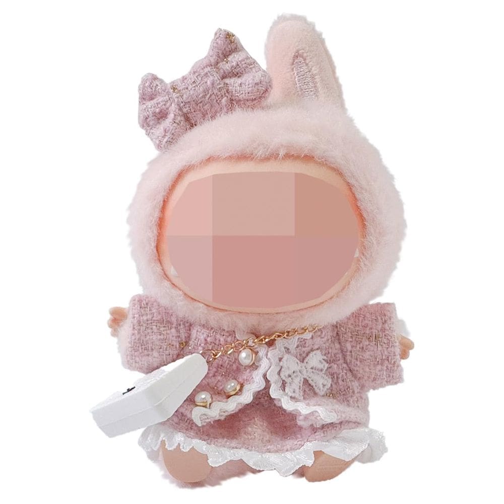 Conjunto de roupas Labubu para boneca de 17 cm com roupa e acessórios