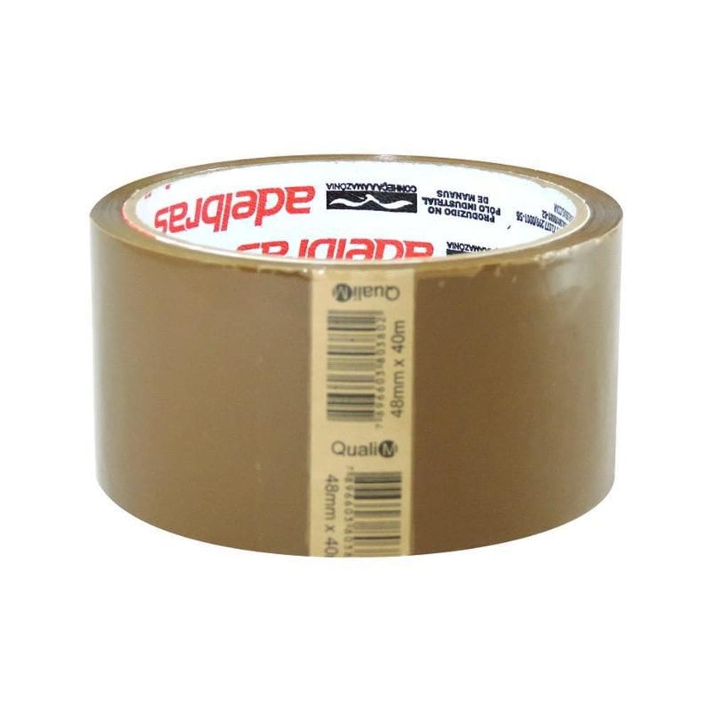 28 Fitas Adesivas Pvc 40M X 48Mm Embalagem Caixa De Papelão.