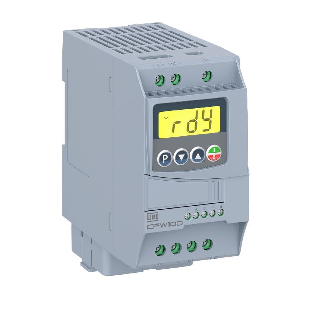 CFW100 Geração 2 Inversor de Frequência WEG 2cv 7,3A 220V Com Entrada Monofásica