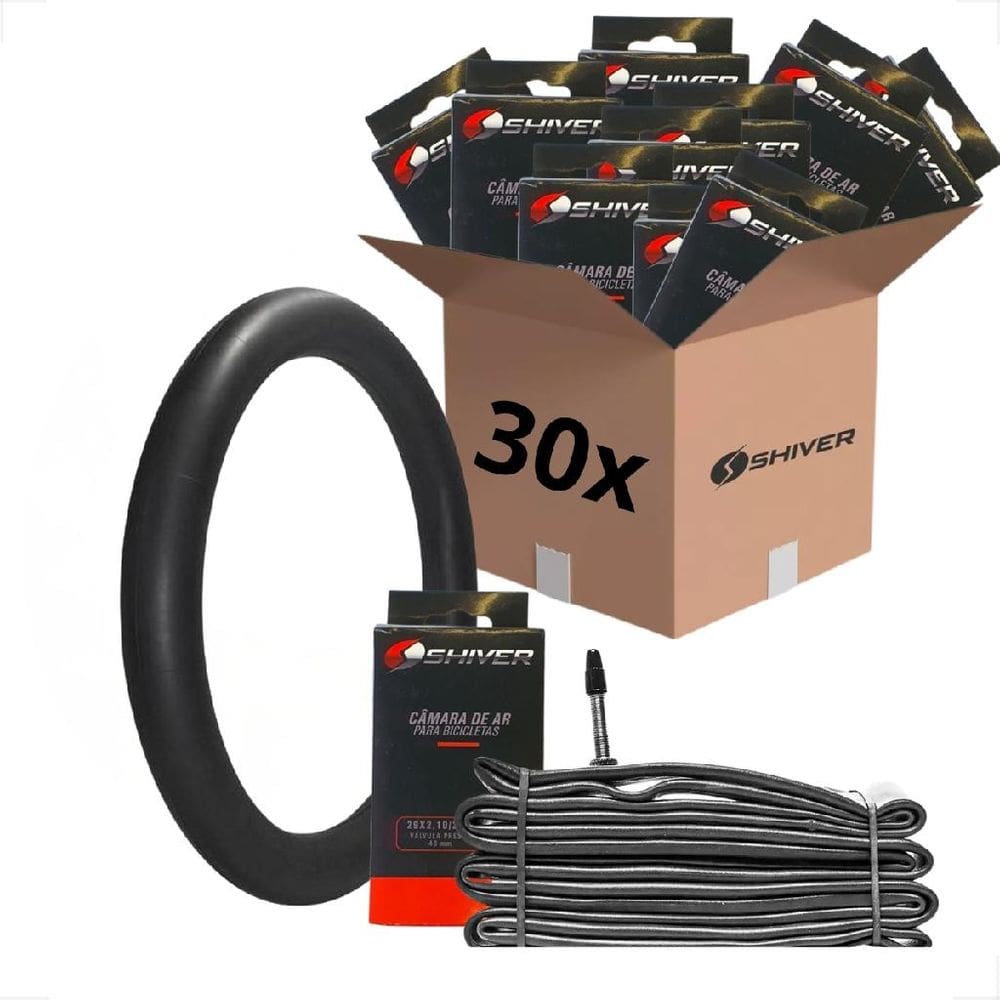 30 Unidades Kit Camara De Ar Para Bicicleta Bike Aro 29 X 2.10 2.25 Mm Bico Fino Presta
