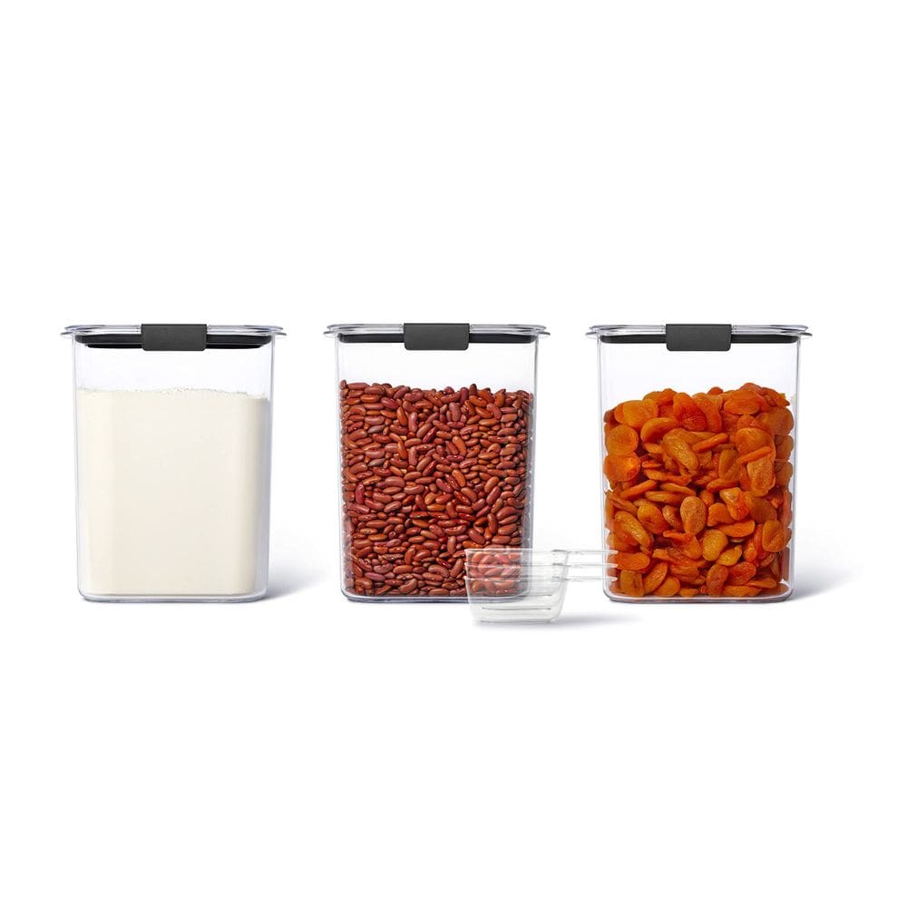 Recipientes de armazenamento de alimentos Rubbermaid Brilliance 3x400mL