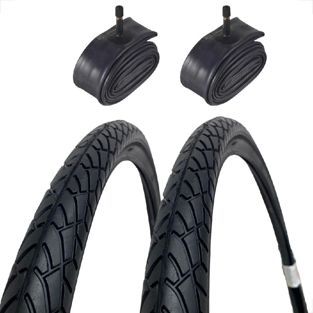 Par Pneu Bicicleta Shiver Tipo Praieiro Rider Aro 26 X 1.95 Balão + par Camara de ar aro 26 shiver