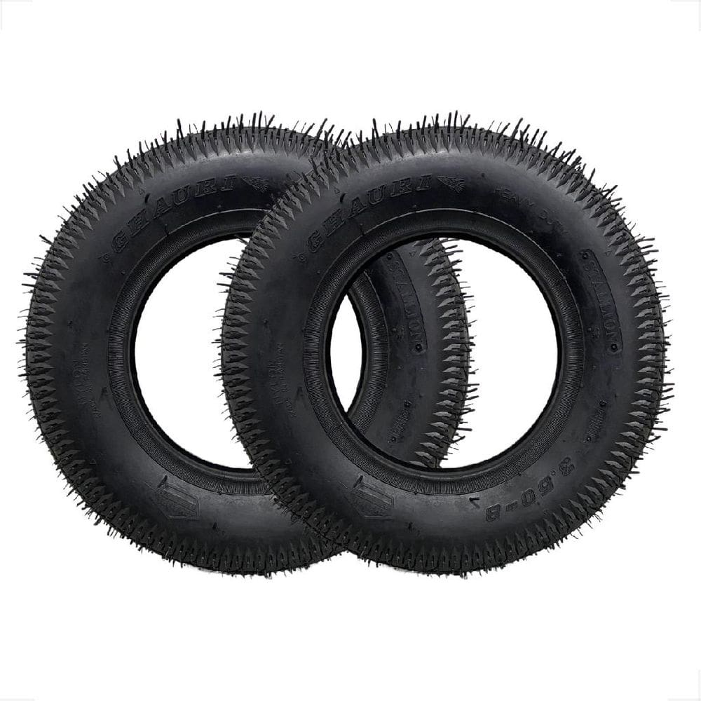 PAR Pneu Para Carriola Carrinho De Mão Borracha 3.5 x 8 Shiver Resistente reforçado Grosso