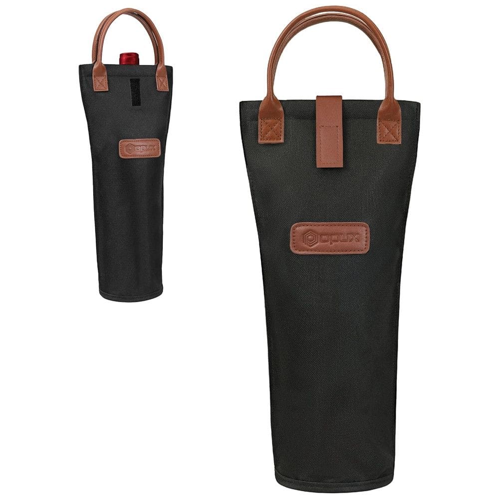 Bolsa Térmica para 1 Garrafa de Vinho OPUX, Ideal para Picnic, Praia e Presentes - Portátil e Resistente, Perfeita para Amantes de Vinho -