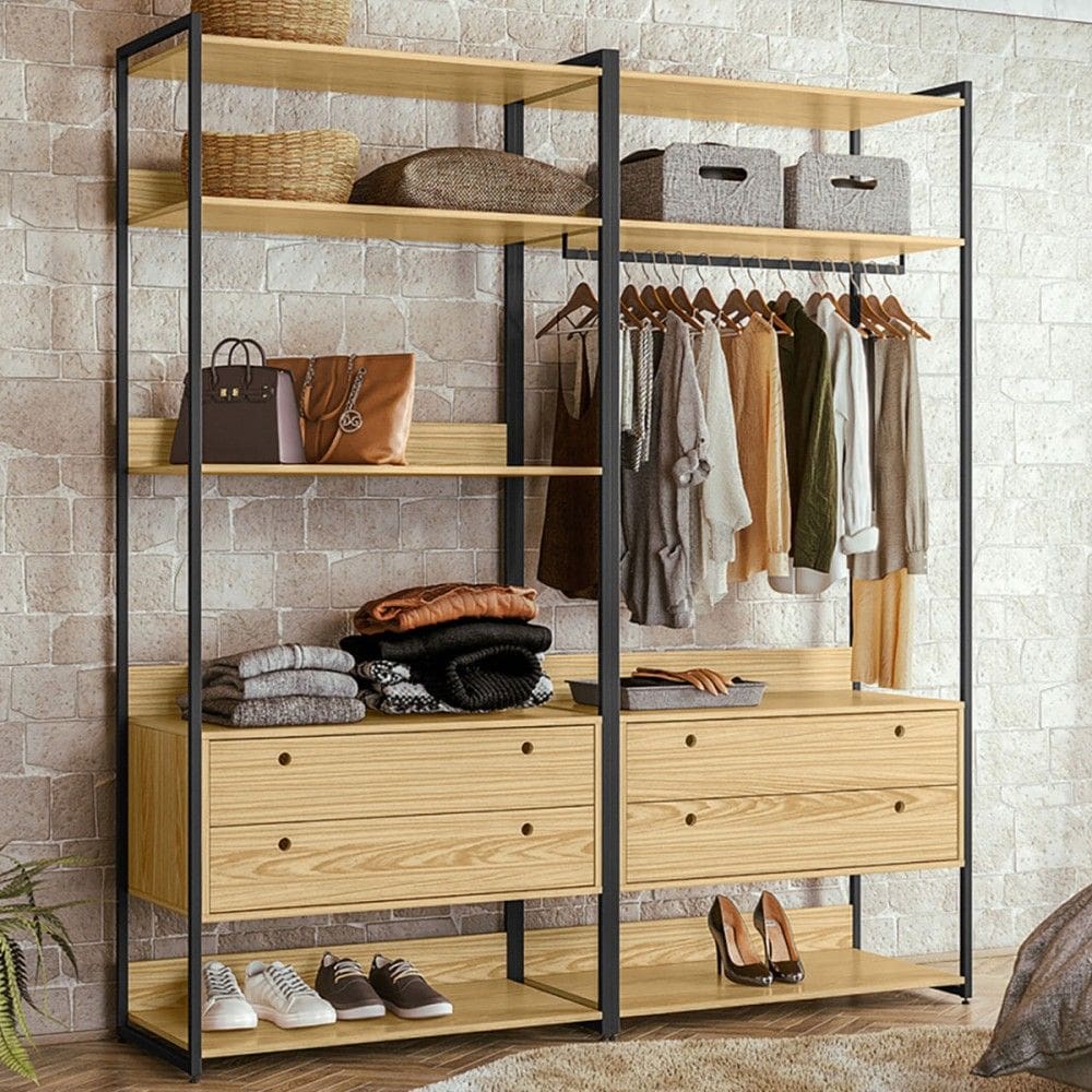 Closet Industrial Anubis 4 Gavetas Pinus 17517 - Pnr Móveis