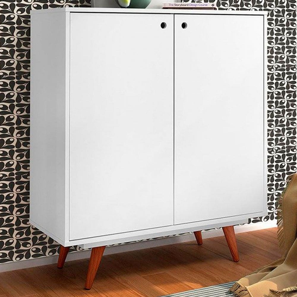Sapateira Vertigo 2 Portas Retro Branco - Pnr Móveis