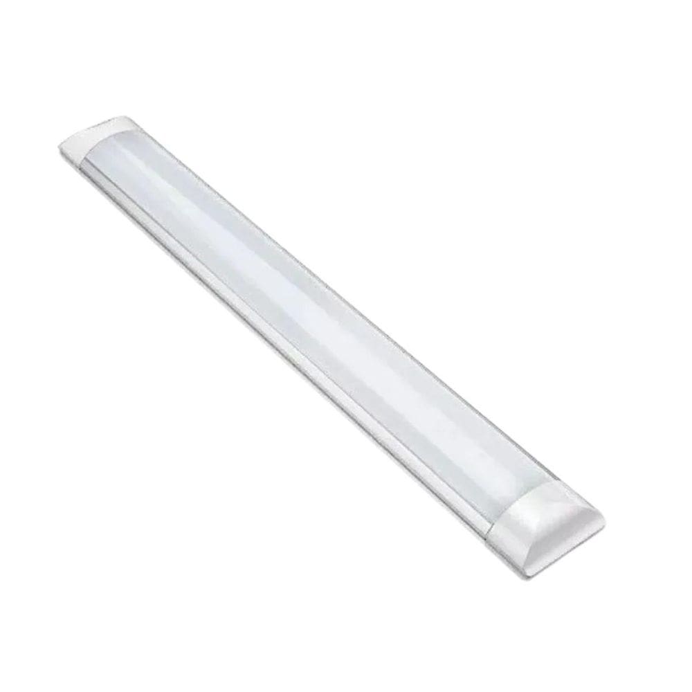 Luminaria Tubular Led Sobrepor Slim 6500K 60Cm Frio Bivolt