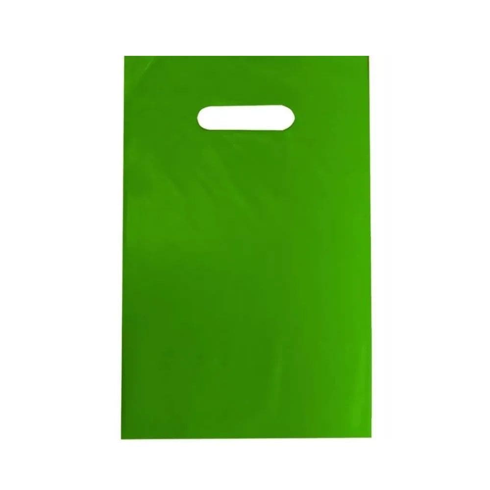 Sacola Boca Vazada PEBD Verde 40x50x0,12 c/25 - Marqplas