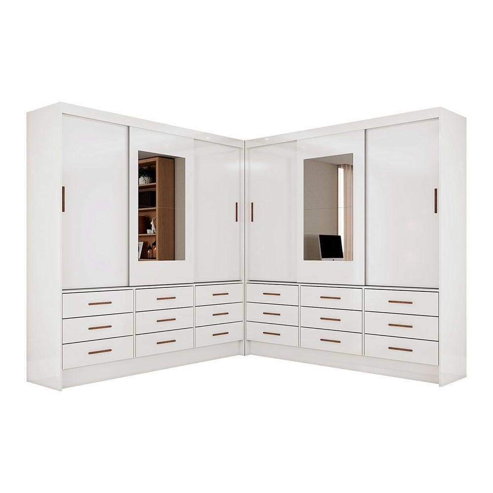 Closet Sevilha 6 Portas Casal Duplo Com Espelho | Extra