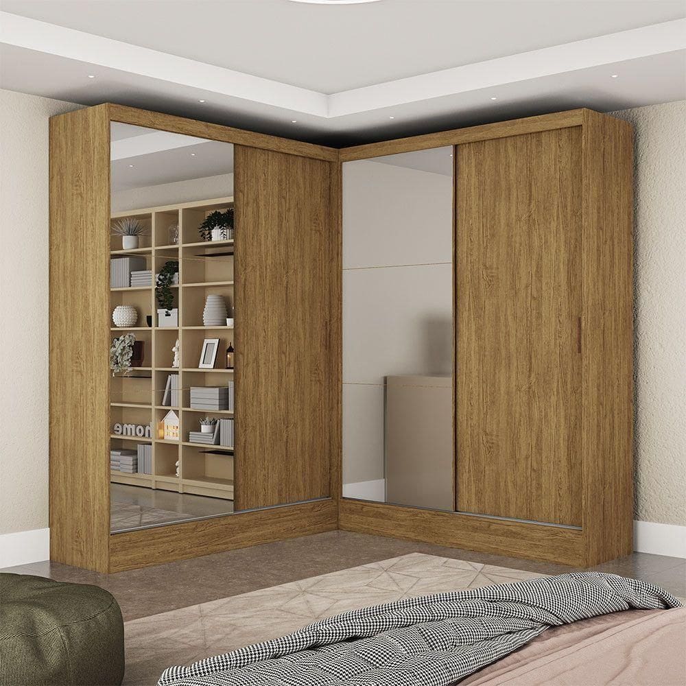 Closet Casal Duplo Belém 4 Portas 4Gavetas Carioca Móveis