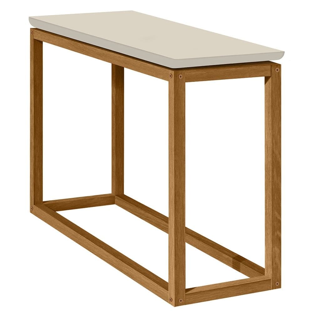 Mesa De Apoio Sala De Estar Supreme 90 cm Off White Nature Tebar