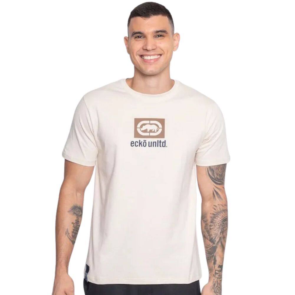 Camiseta Masculina Ecko Unltd Areia EK102