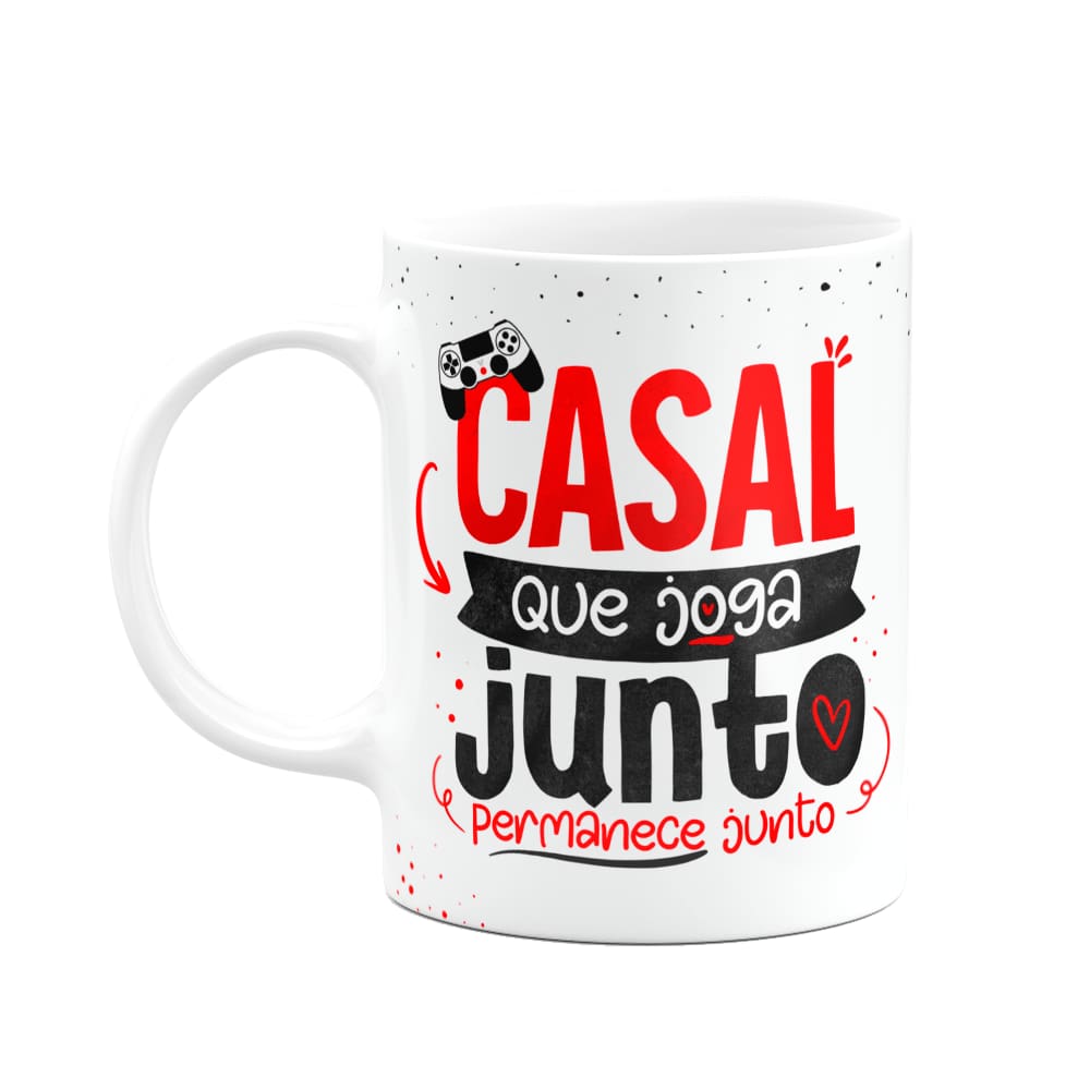 Caneca Namorados Gamer - Casal que joga junto