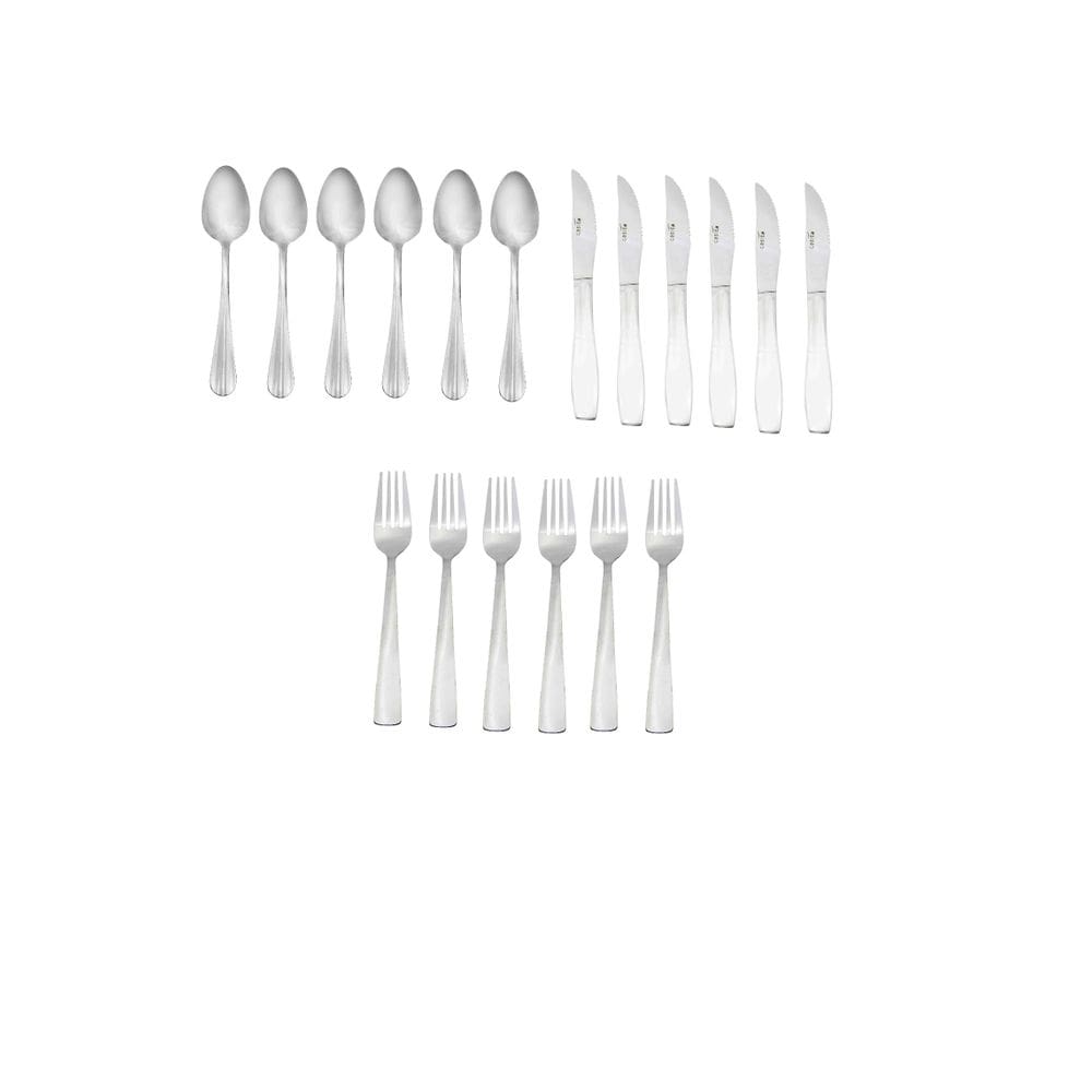 Faqueiro 18 Peças Aço Inox Faca Garfo Colher Casita Jantar