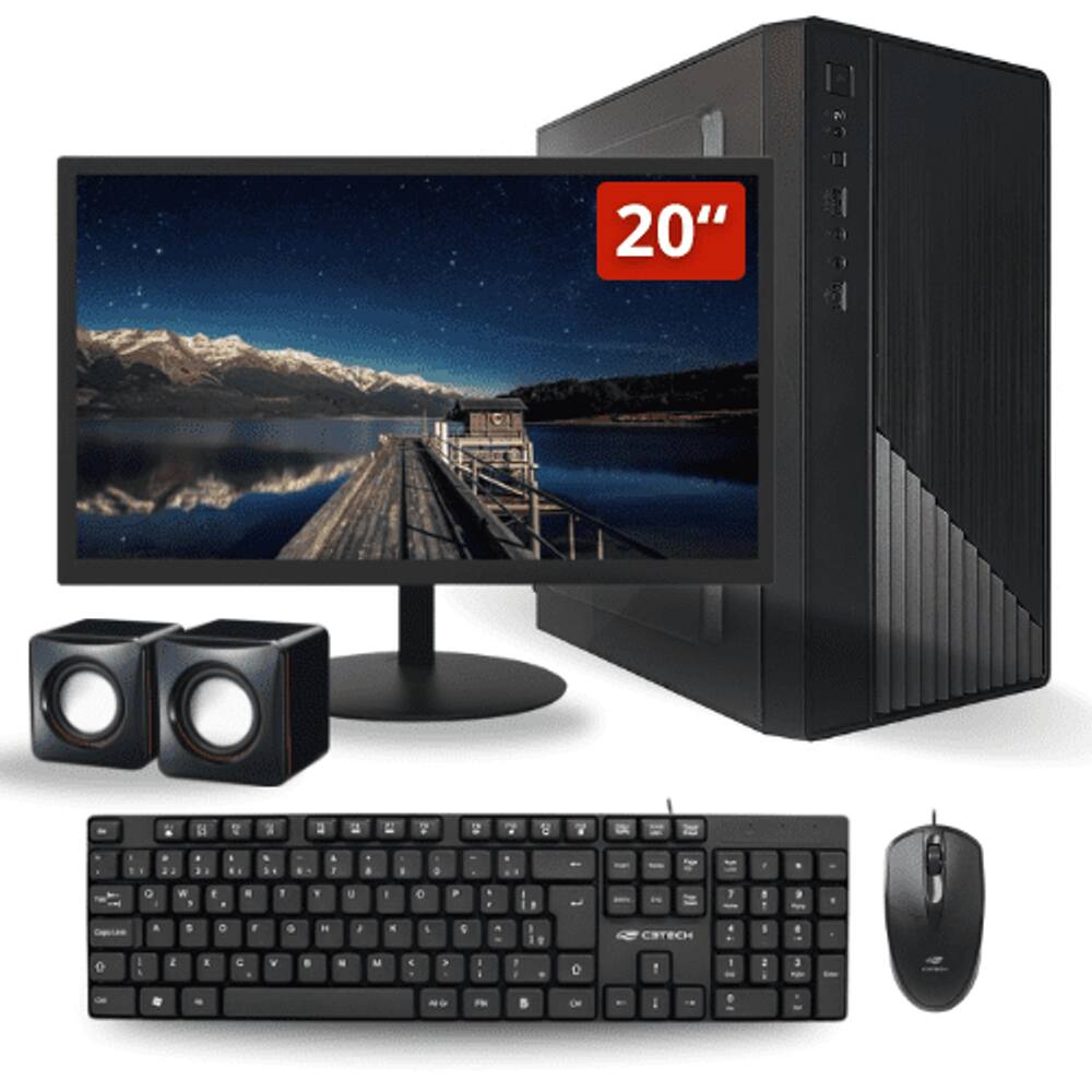 Computador Pc Completo Intel Core I5 8gb Ssd 240 Gb Monitor Led 20 W10