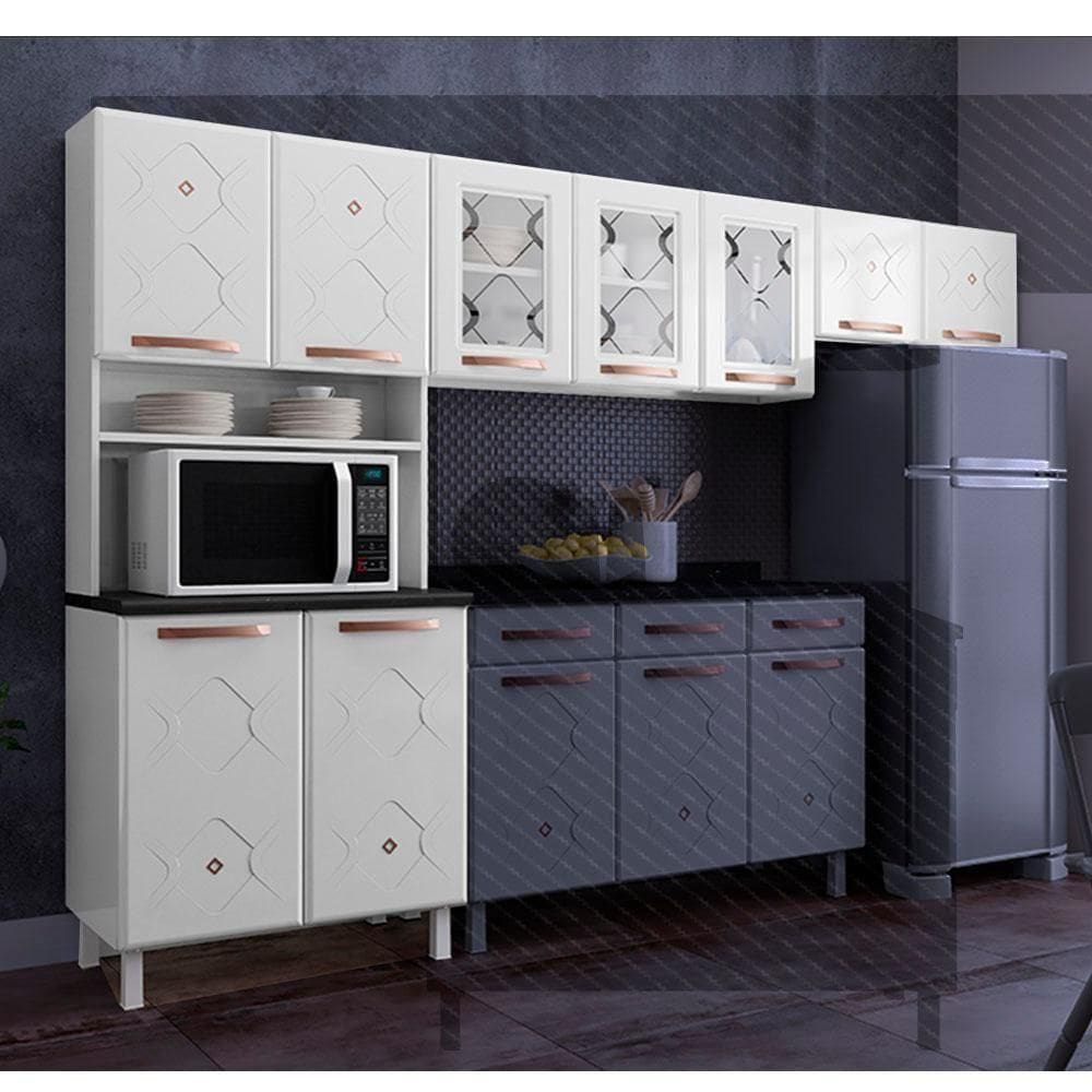 Cozinha De Aço Compacta Telasul Mirage 3 Peças Branco