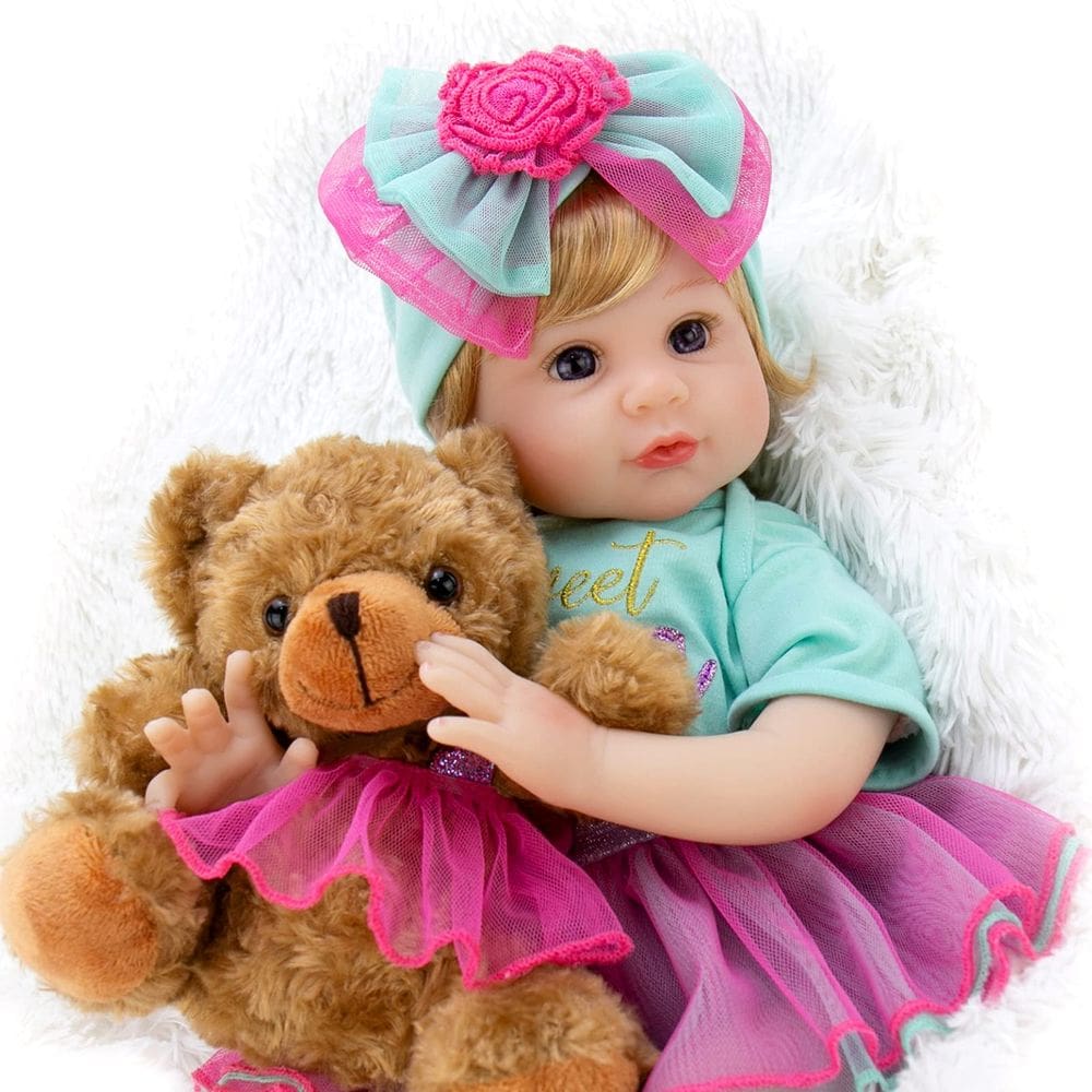 Boneca Reborn Milidool Realistic Newborn Girl 56cm com Acc