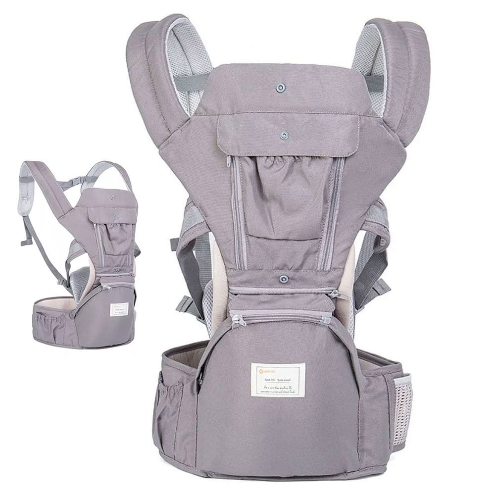 Canguru Carregador Criança Bebe Passeio Viagem Sentado Deitado Bolso Alça Ajustavel Ergonomico Resistente Confortavel Seguro