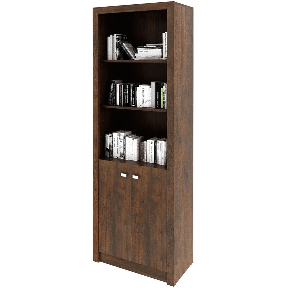 Estante Armário Alta Livreiro Multiuso Office 2 Portas