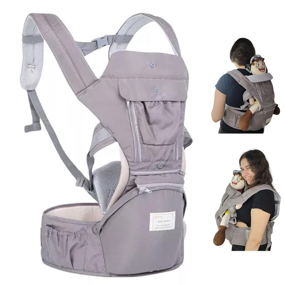Canguru Carregador Bebe Criança Deitado Sentado Passeio Viagem Bolso Alça Ajustavel  Ergonomica Suporte Resistente Seguro Confortavel
