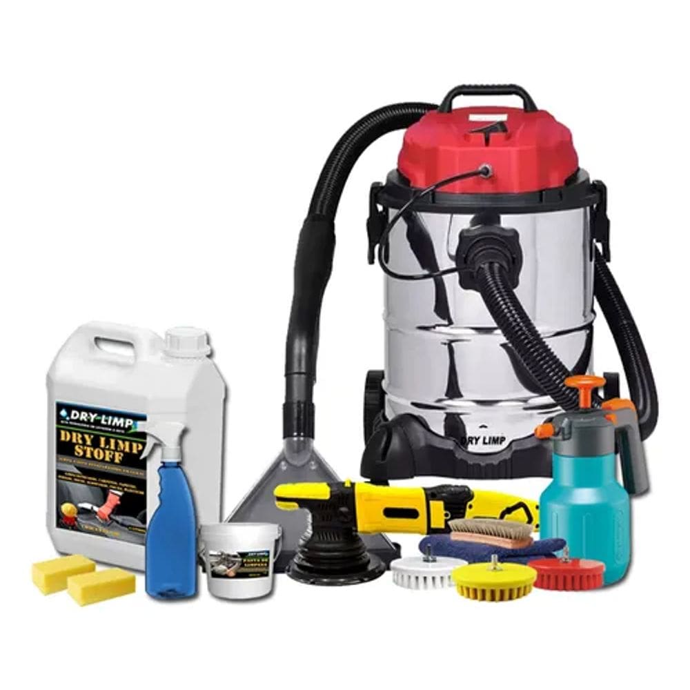 Kit Profissional Limpa A Seco Sofá, Colchão, Carpete, Tapetes, Estofados de Carro com Extratora E Politriz 110v