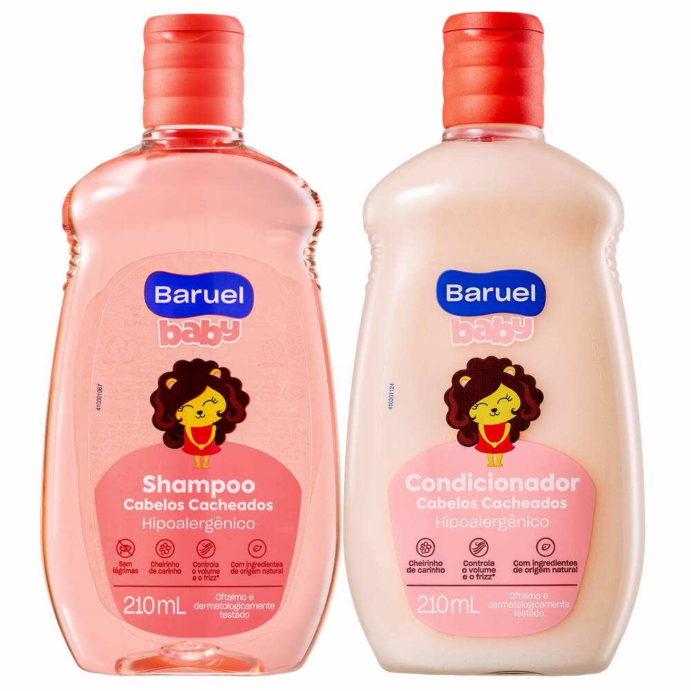 Shampoo e Condicionador Baruel Baby Cabelos Cacheados