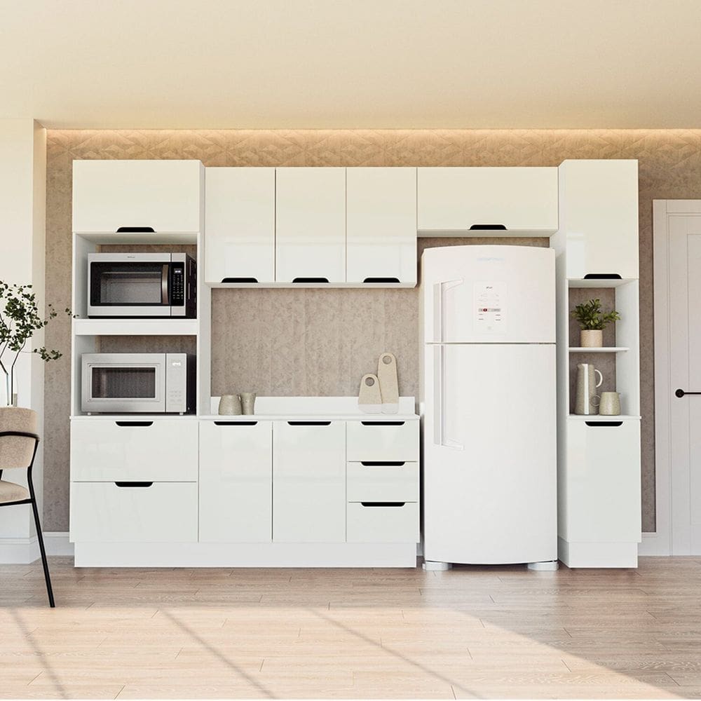 Cozinha Completa 5 Peças com Tampo Meena Branco