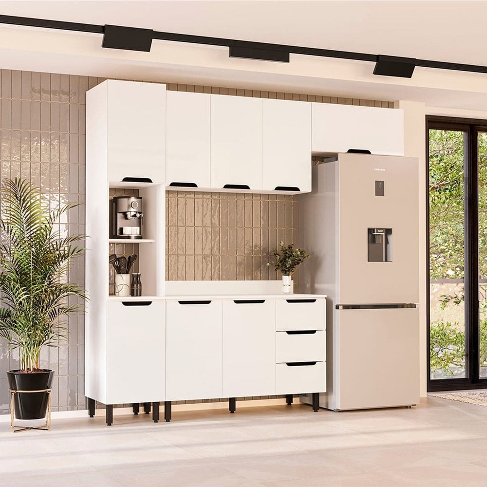 Cozinha Completa 4 Peças 224,5cm X 240cm Amara Branco