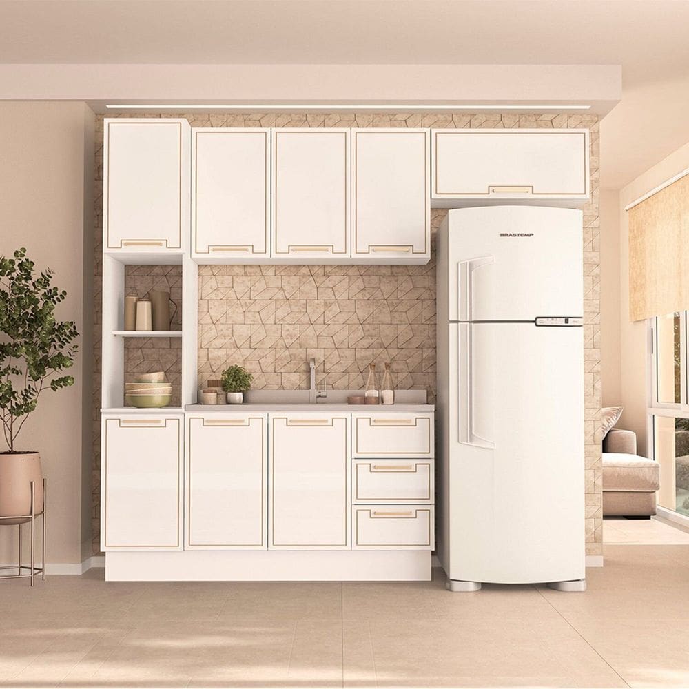 Cozinha Completa 4 Peças 224,5cm X 240cm Amara Branco