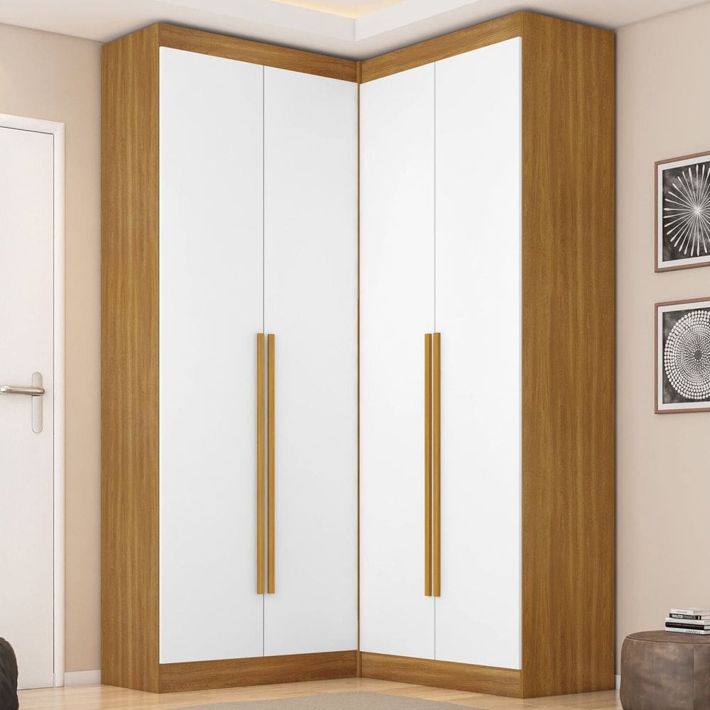 Guarda Roupa Dormitório Casal Canto com 4 Portas Versatille Yescasa